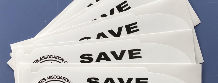 Save Our Sport stickers